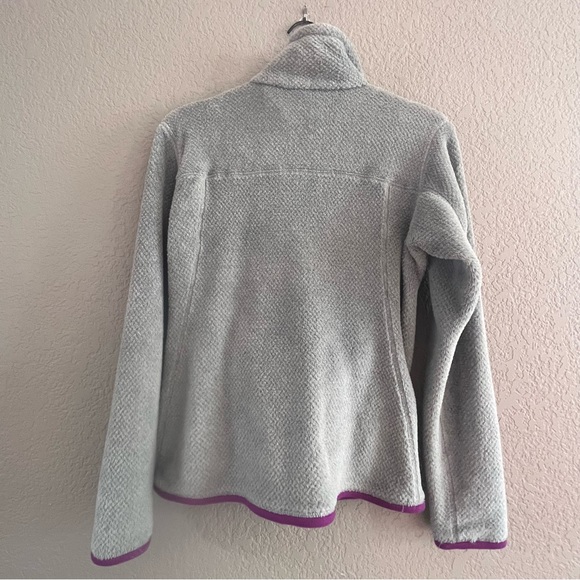 Patagonia Re-Tool  Snap Pullover Gray & Purple sZ Small - Picture 5 of 6